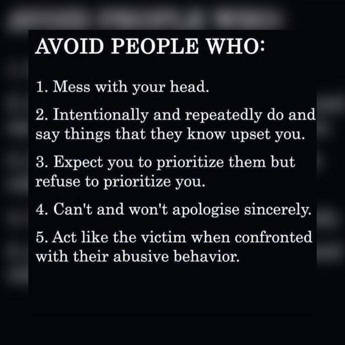 Avoid People Who ☄️