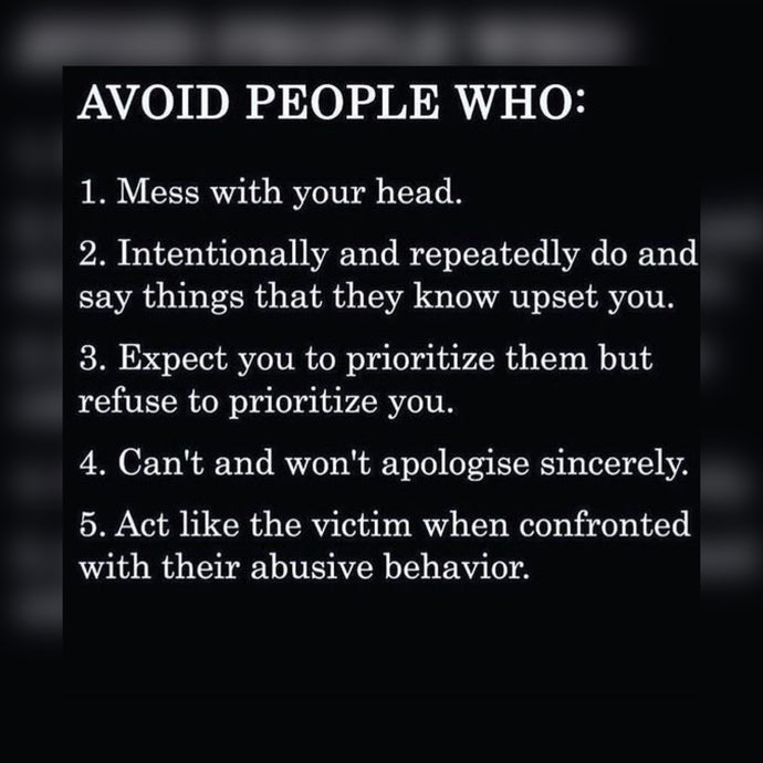 Avoid People Who ☄️