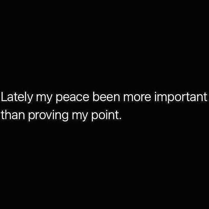 Peace Is More Important ⚡️