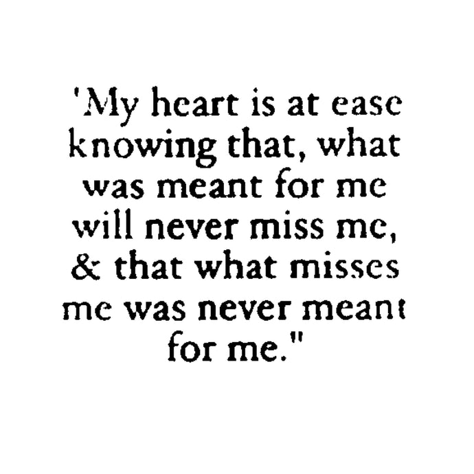 What's Meant For Me 💎