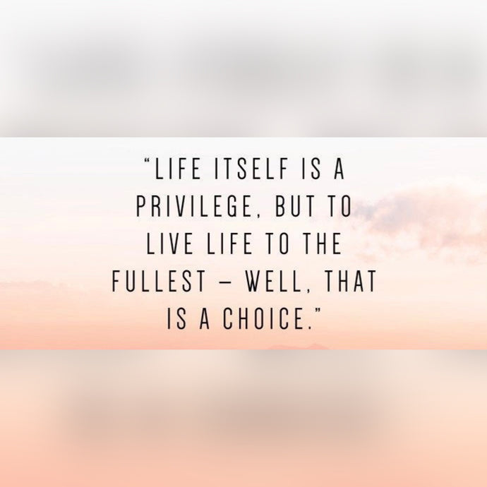 Life Is A Privilege ⚡️