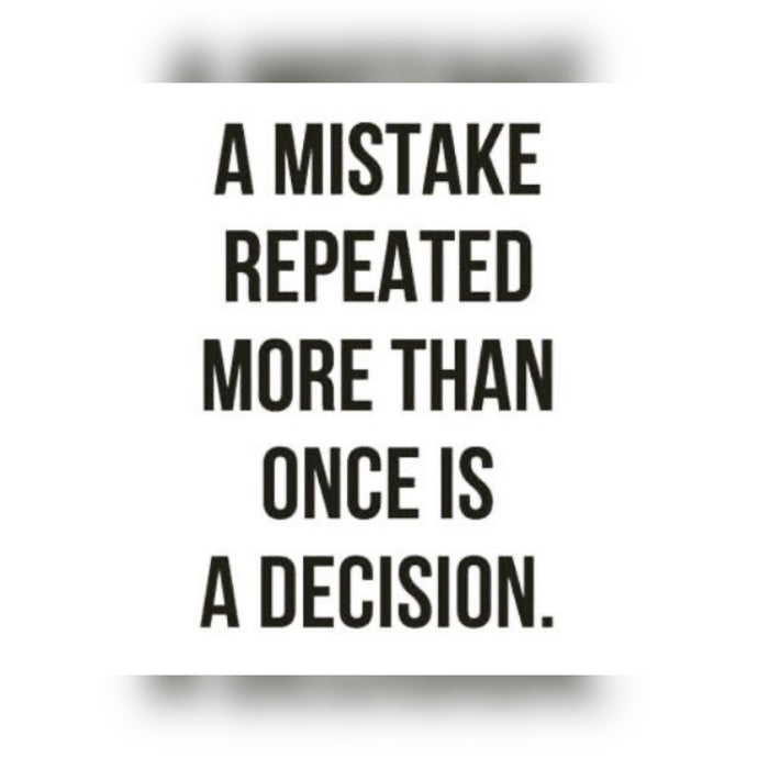 Repeated Mistake ⚡️