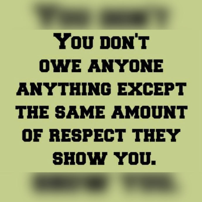 You Don't Owe Anyone ⚡️