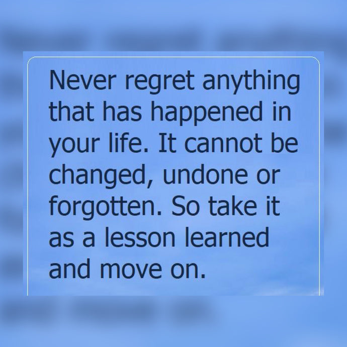 Never Regret Anything⚡️