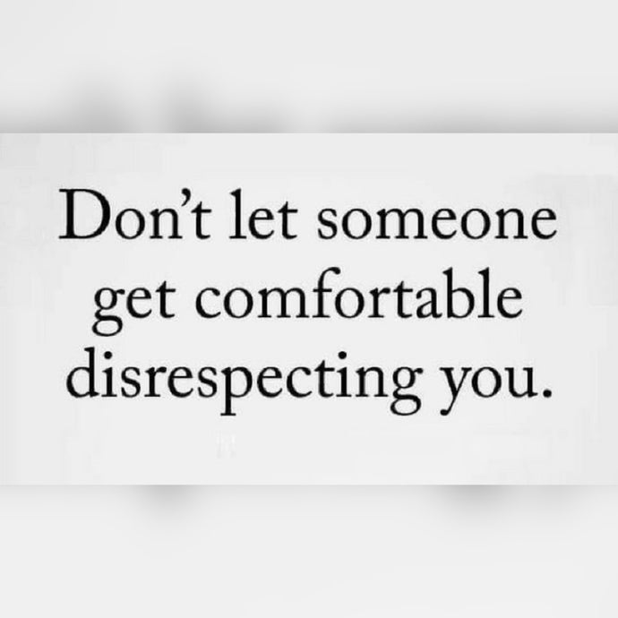 Comfortable With Disrespect ⚡️