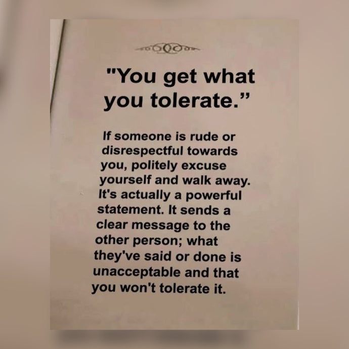 What You Tolerate ⚡️