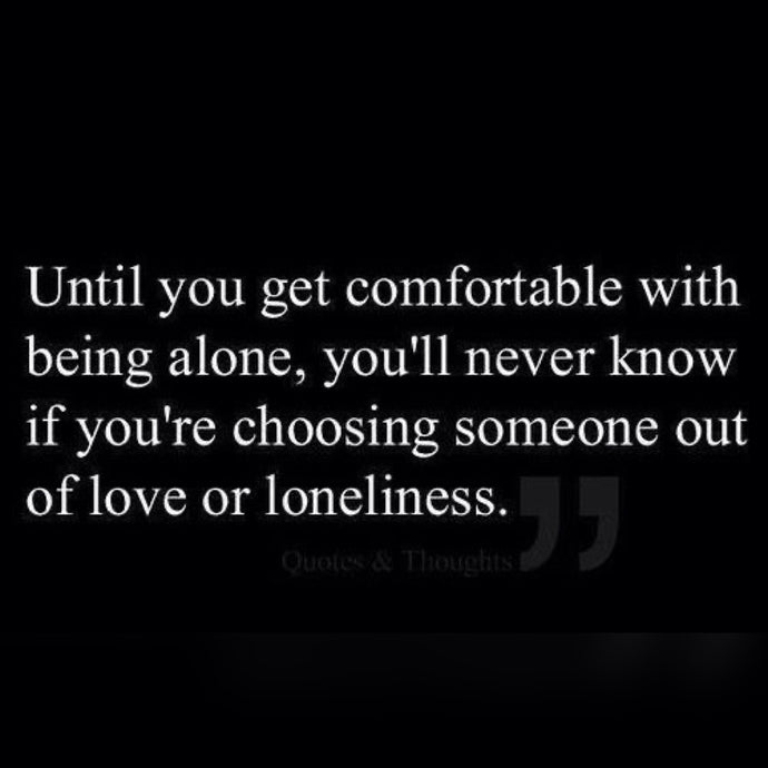 Comfortable Alone ⚡️