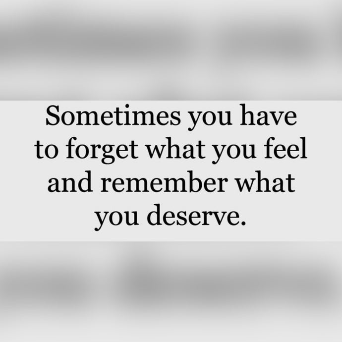 Forget What You Feel ⚡️