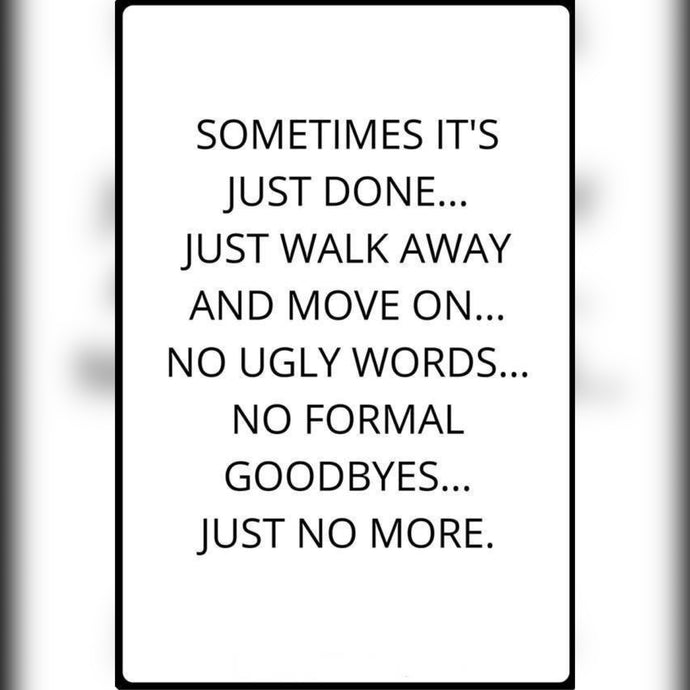 Just Walk Away ⚡️