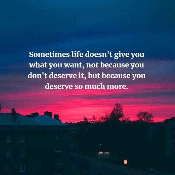 You Deserve More ⚡️