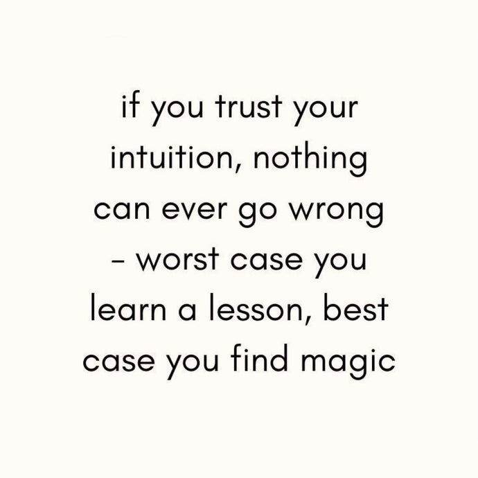 Trust Your Intuition ⚡️