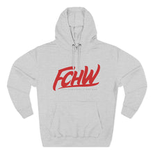 Load image into Gallery viewer, FCHW Red/Grey Three-Panel Fleece Hoodie