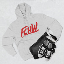 Load image into Gallery viewer, FCHW Red/Grey Three-Panel Fleece Hoodie