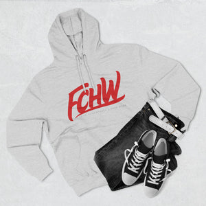 FCHW Red/Grey Three-Panel Fleece Hoodie