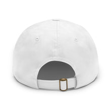 Load image into Gallery viewer, White/Red/Black FCHW Dad Hat with Leather Patch (Rectangle)