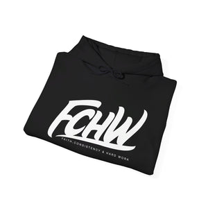 FCHW Black|White Unisex Heavy Blend™ Hooded Sweatshirt